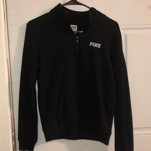 Victoria’s Secret Pink Black 1/4 Zip